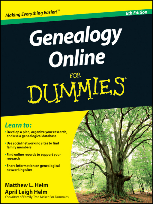 Title details for Genealogy Online For Dummies by Matthew L. Helm - Wait list
